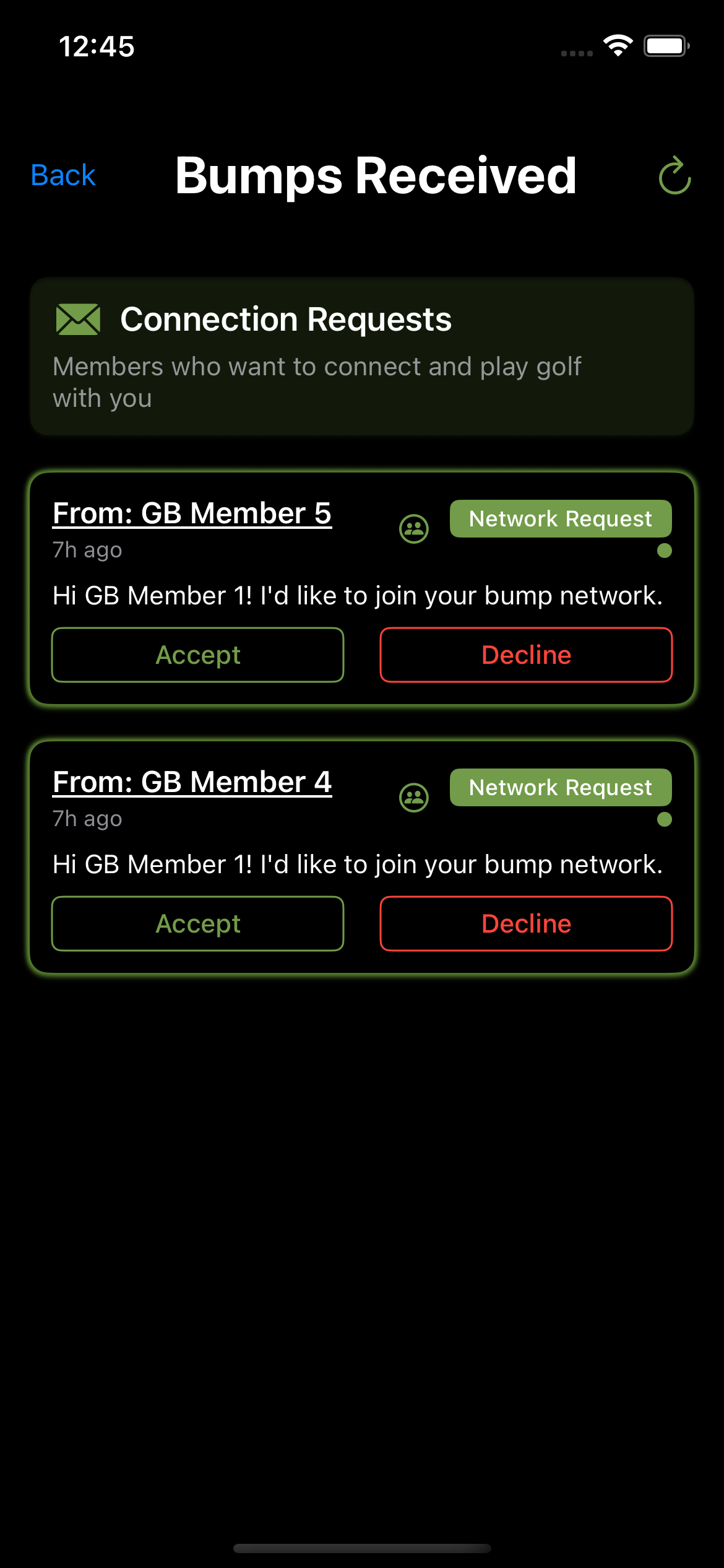 Active Bumping Screen